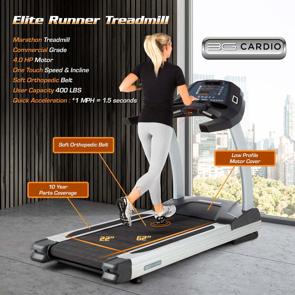 3G Cardio Elite Runner Treadmill