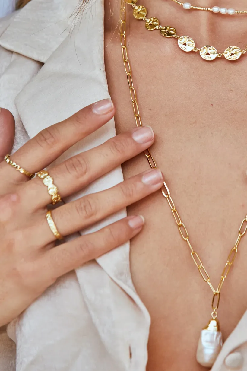 ARMS OF EVE OLSEN GOLD RING - GOLD PLATED