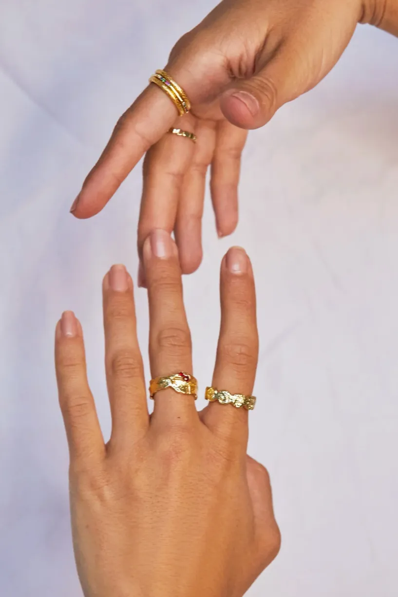 ARMS OF EVE OLSEN GOLD RING - GOLD PLATED