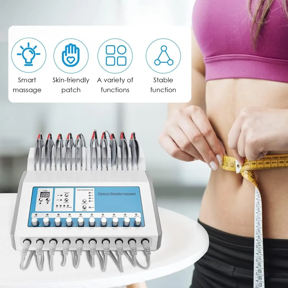 Body Slimming Equipment Electric Muscle Stimulator Electrode Muscle Stimulation Instrument (Round)