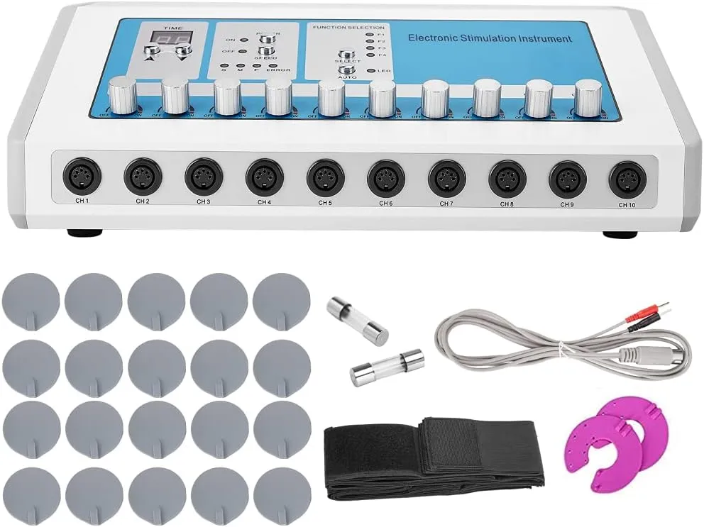 Body Slimming Equipment Electric Muscle Stimulator Electrode Muscle Stimulation Instrument (Round)