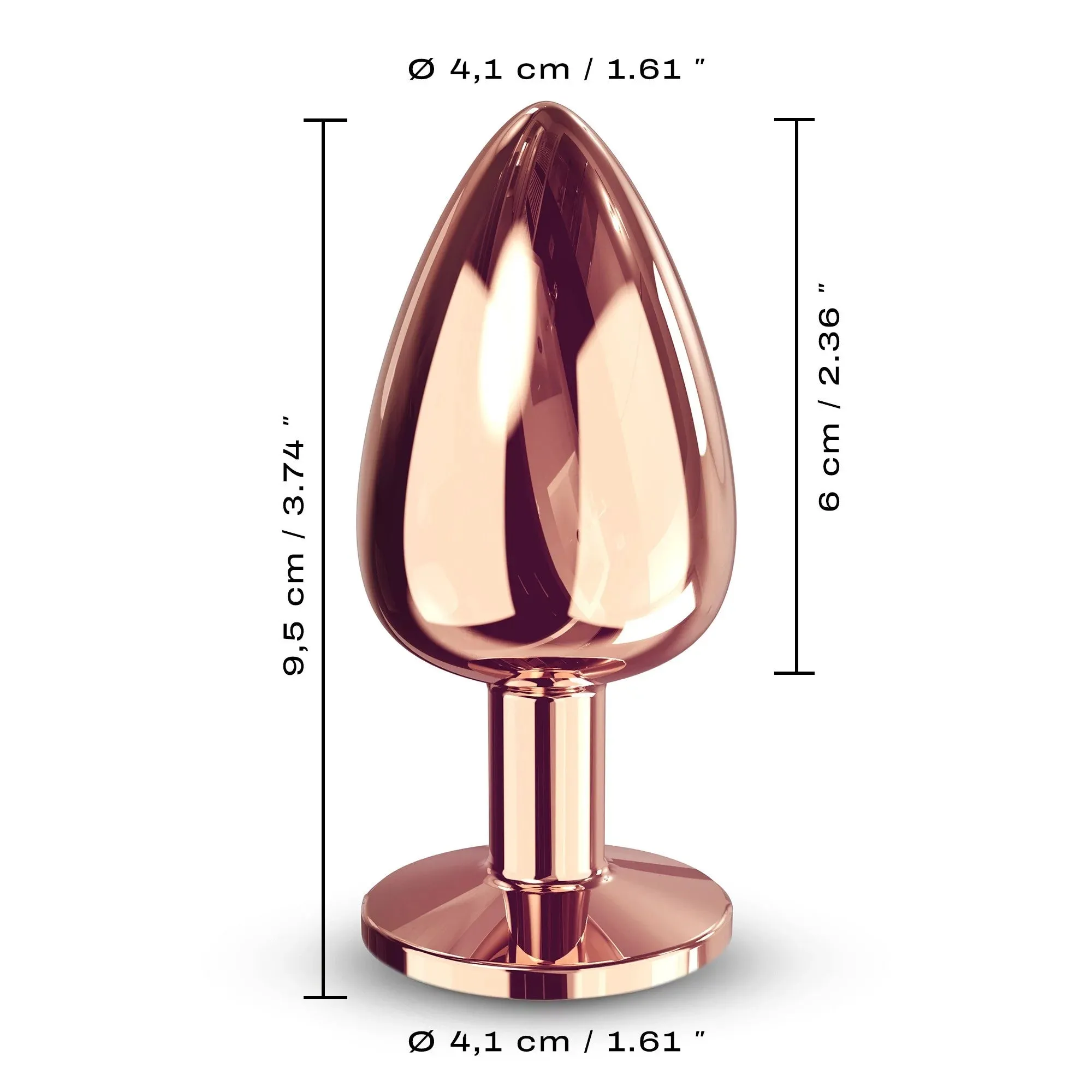 Dorcel Diamond Butt Plug - Rose Gold