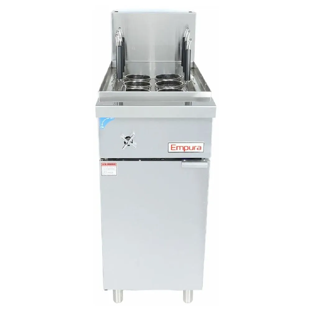 Empura Equipment E-PC11_LP Pasta Cooker Stainless Steel Front And Sides 11 Gallons Water Tank Capacity