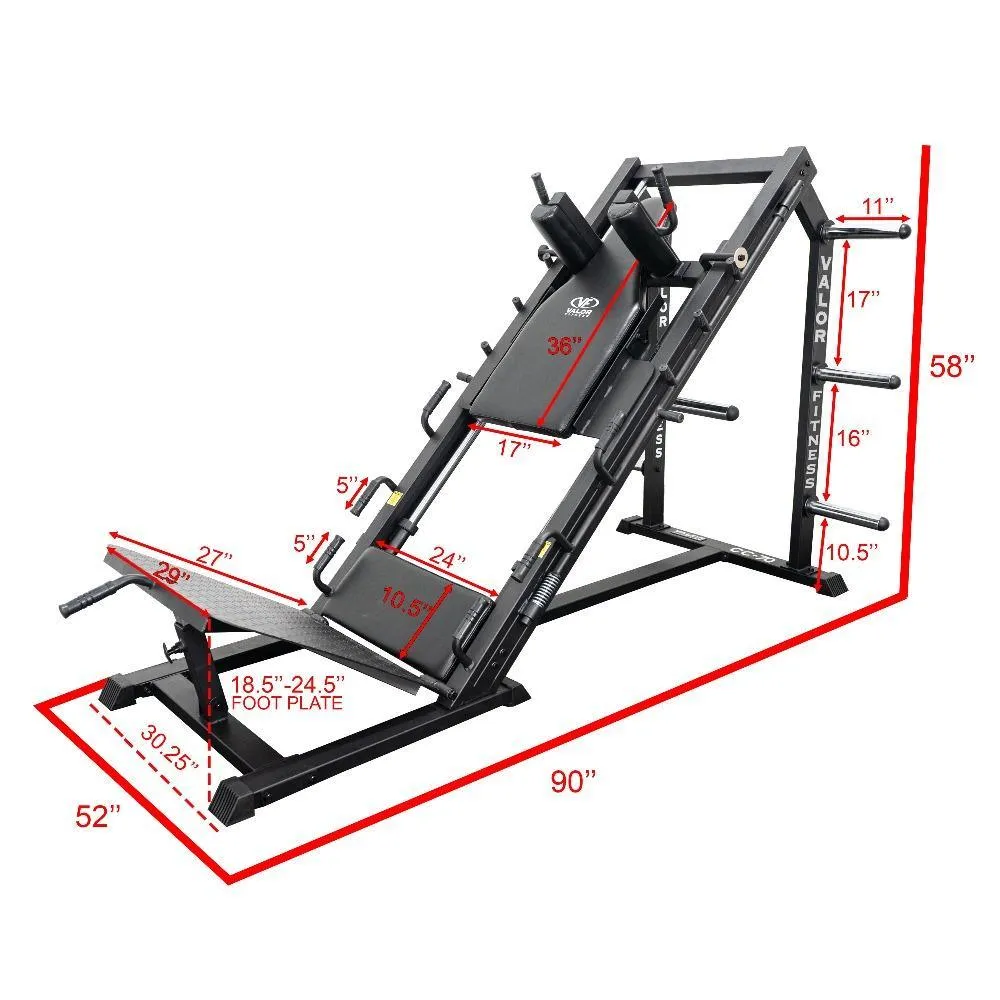 Leg Press - Hack Squat Combo Machine
