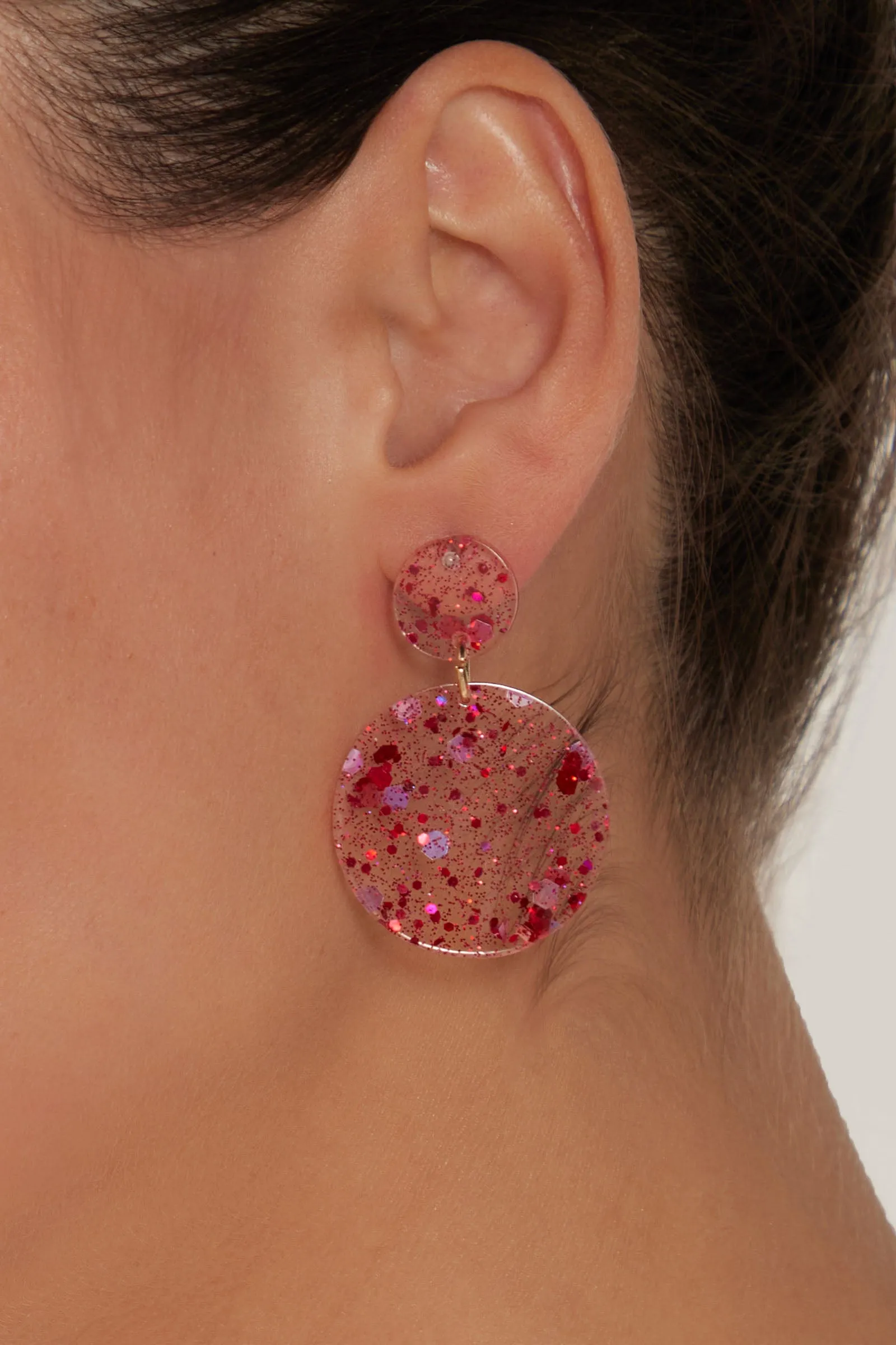 Merry Earring - Raspberry