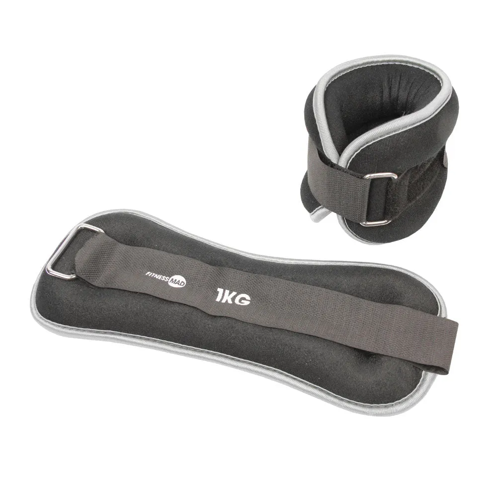 Neoprene Wrist & Ankle Weights - 0.5kg, 1kg or 2kg Pair