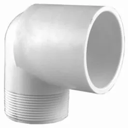 Pipe Fitting, PVC Street Elbow, 90-Degree, White, 1-In.