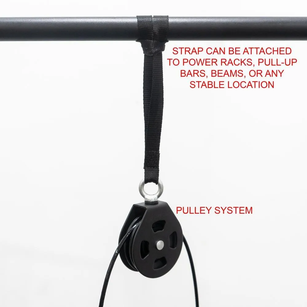 Portable Cable Pulley Station w/ Attachment Bundle