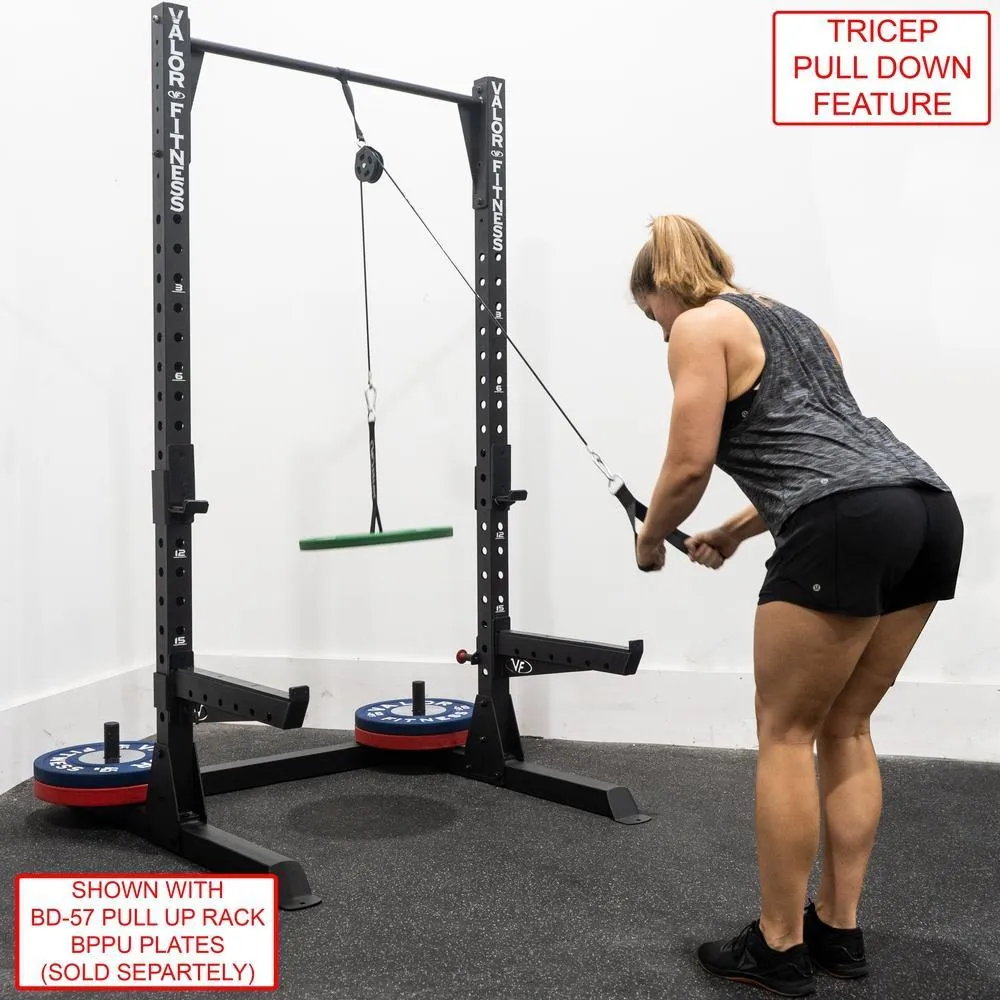 Portable Cable Pulley Station w/ Attachment Bundle
