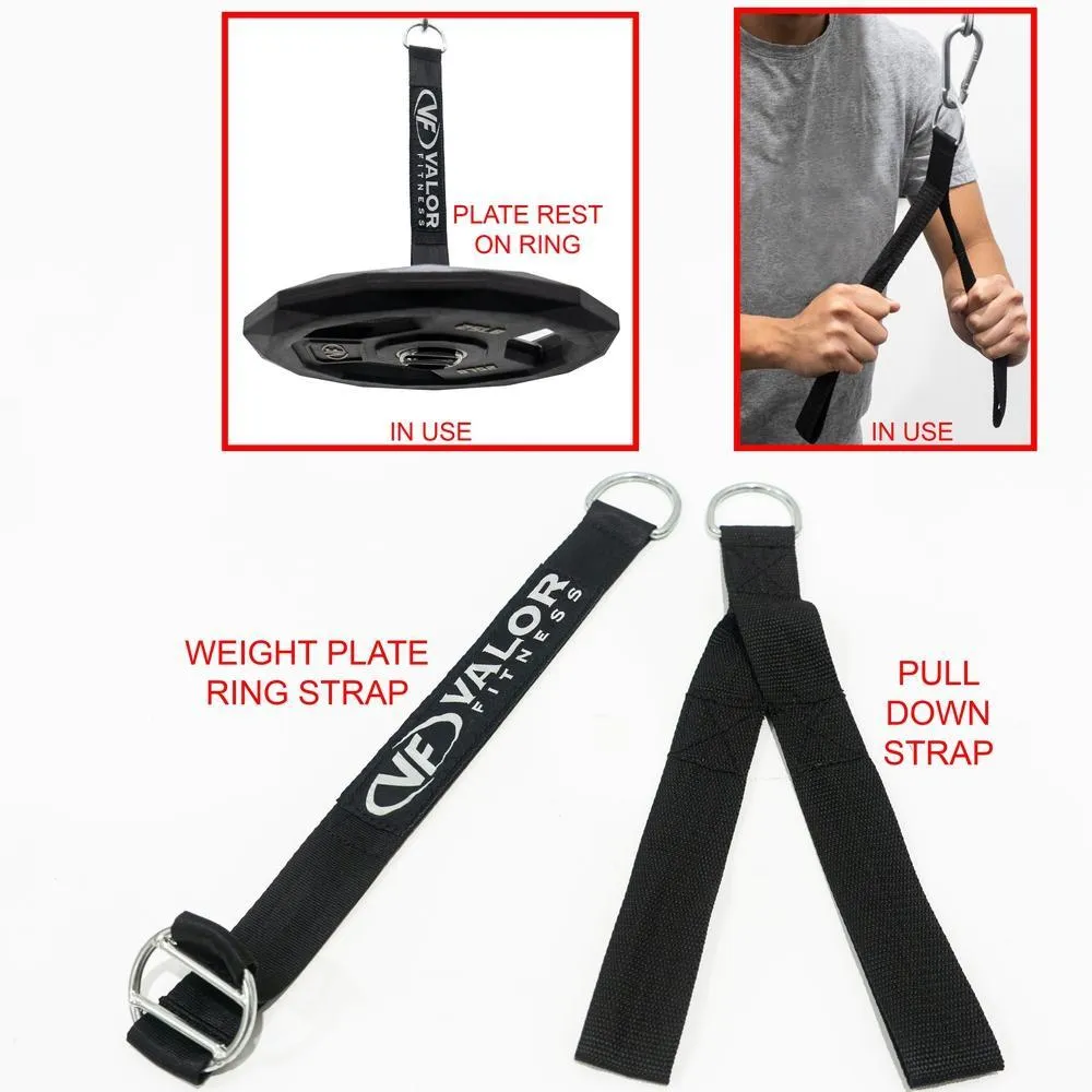 Portable Cable Pulley Station w/ Attachment Bundle