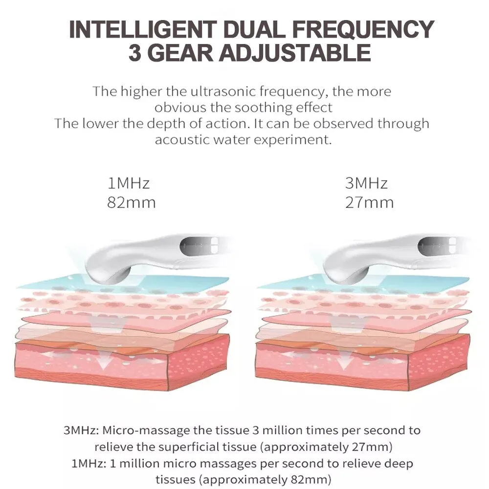 Portable Pain Relief Device Therapeutic Physiotherapy Equipment Ultrasound Machine For Arthritis Physical Therapy