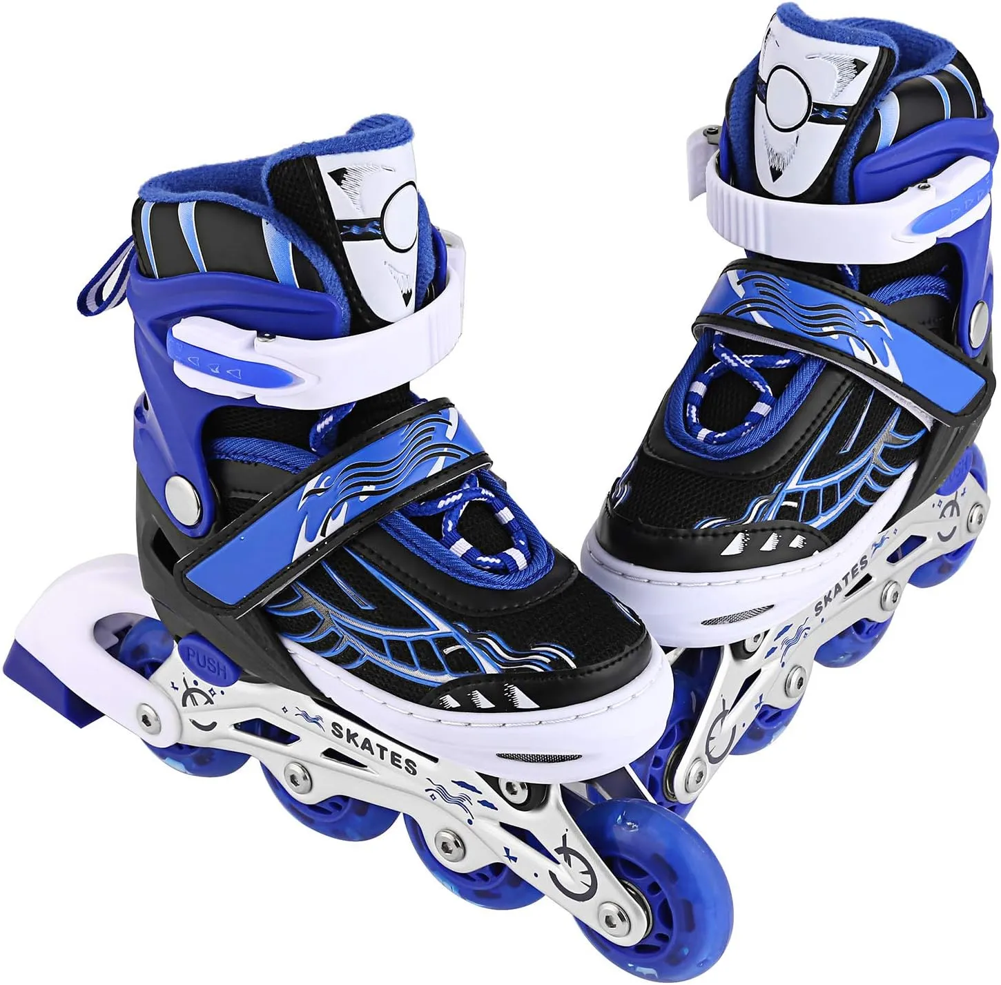 Rollers Fille WeSkate Ajustables pour enfants  - Roller Rose - Roller Bleu | Fitnessterapy