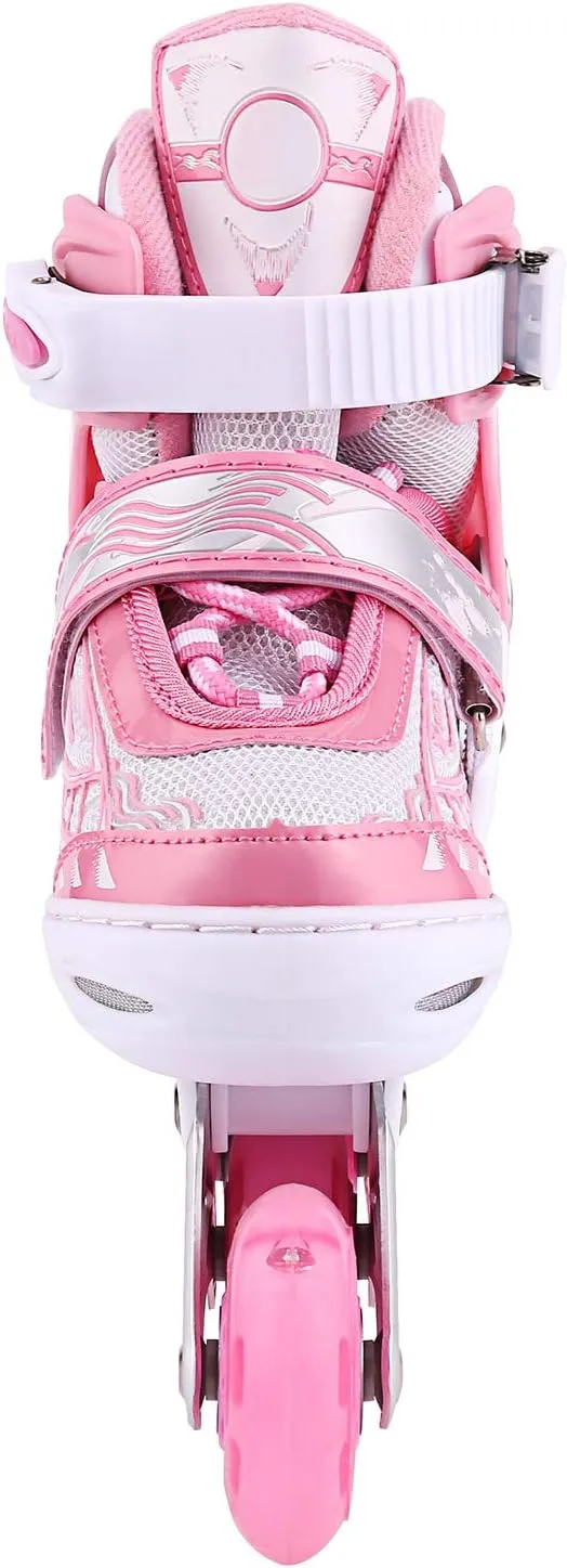 Rollers Fille WeSkate Ajustables pour enfants  - Roller Rose - Roller Bleu | Fitnessterapy