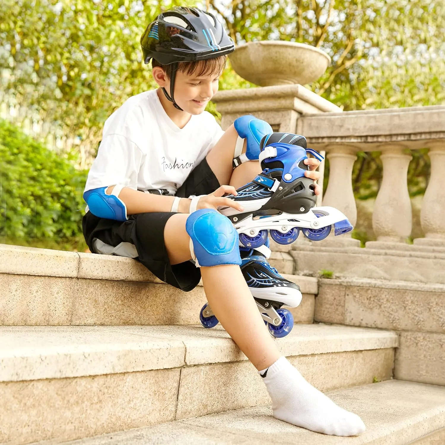 Rollers Fille WeSkate Ajustables pour enfants  - Roller Rose - Roller Bleu | Fitnessterapy