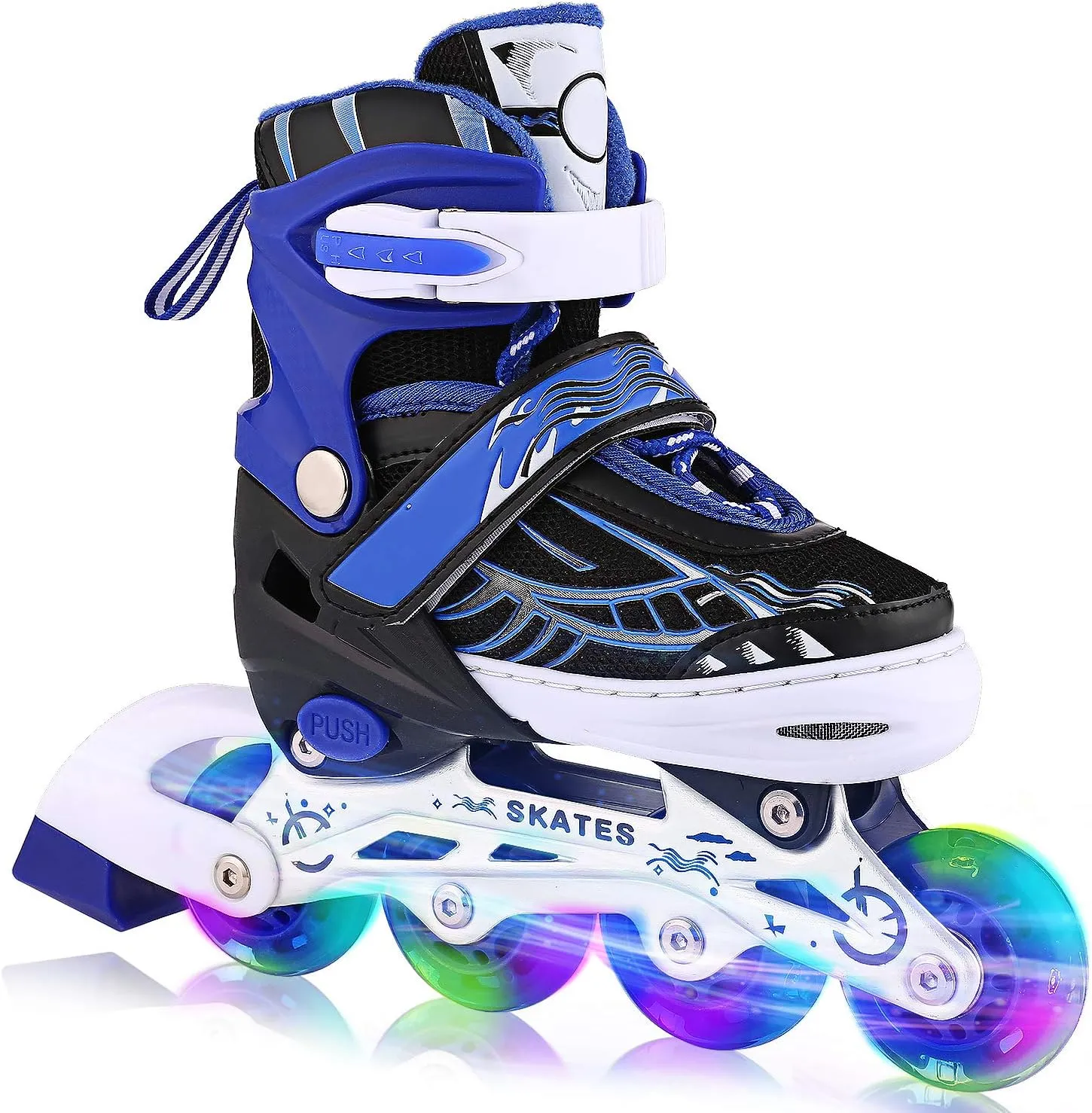 Rollers Fille WeSkate Ajustables pour enfants  - Roller Rose - Roller Bleu | Fitnessterapy