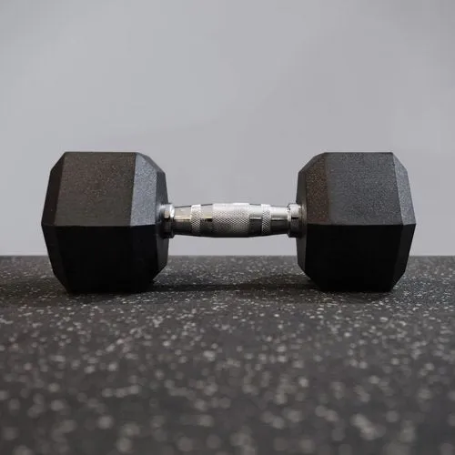 Rubber Hex Dumbbells (Get RX'D) (Pairs)