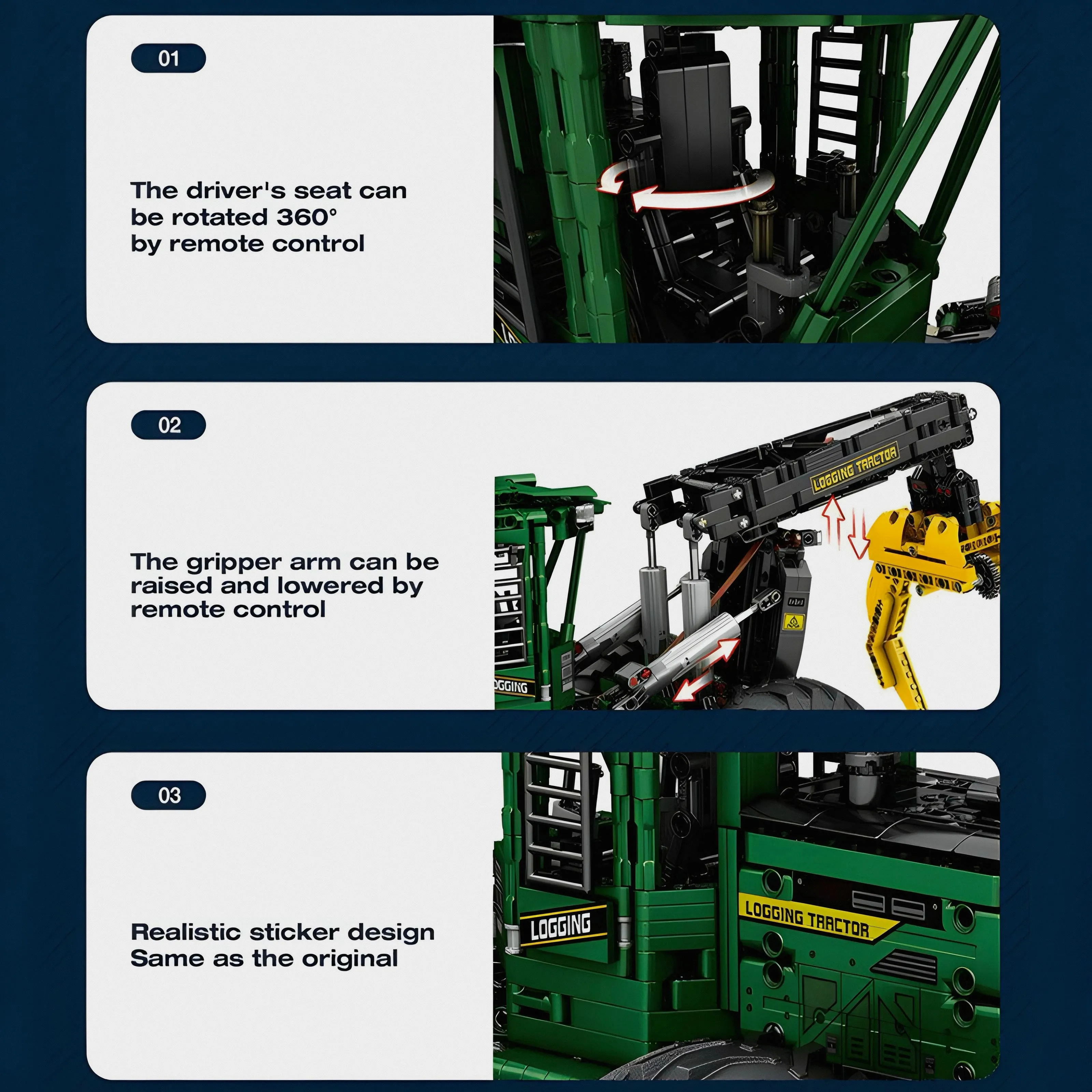SKIDDER TRACTOR | 1740PCS