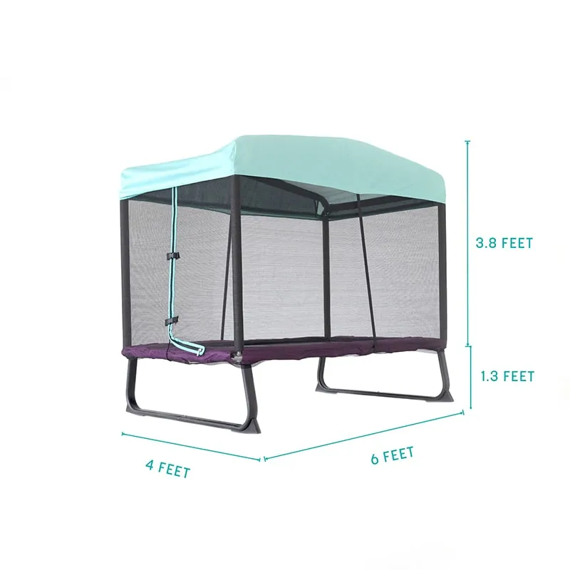 Skywalker Trampolines 6' x 4' Eeyore Rectangle Mini Trampoline