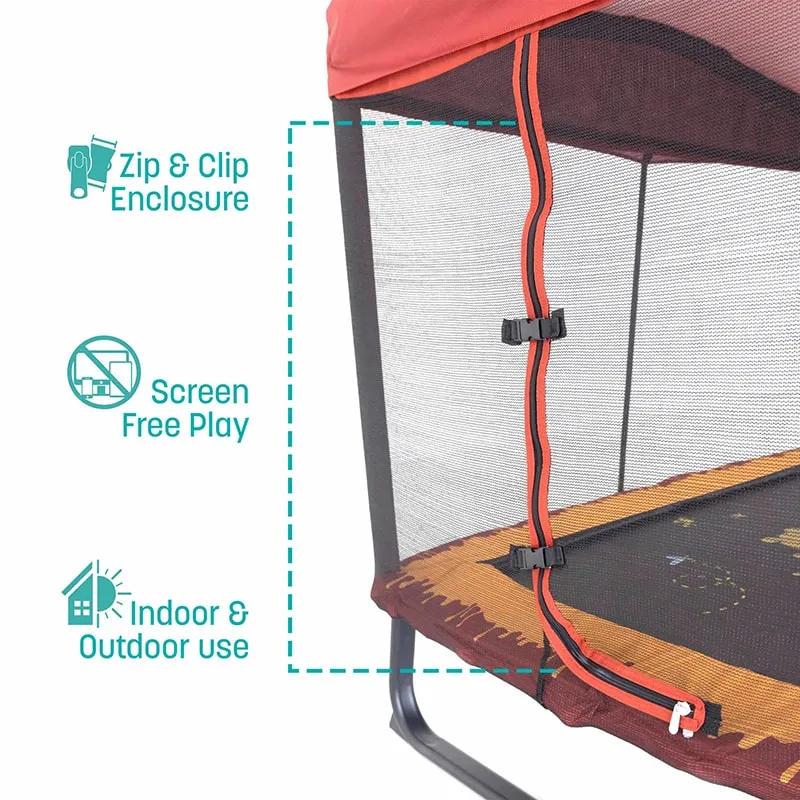 Skywalker Trampolines 6' x 4' Winnie the Pooh Rectangle Mini Trampoline