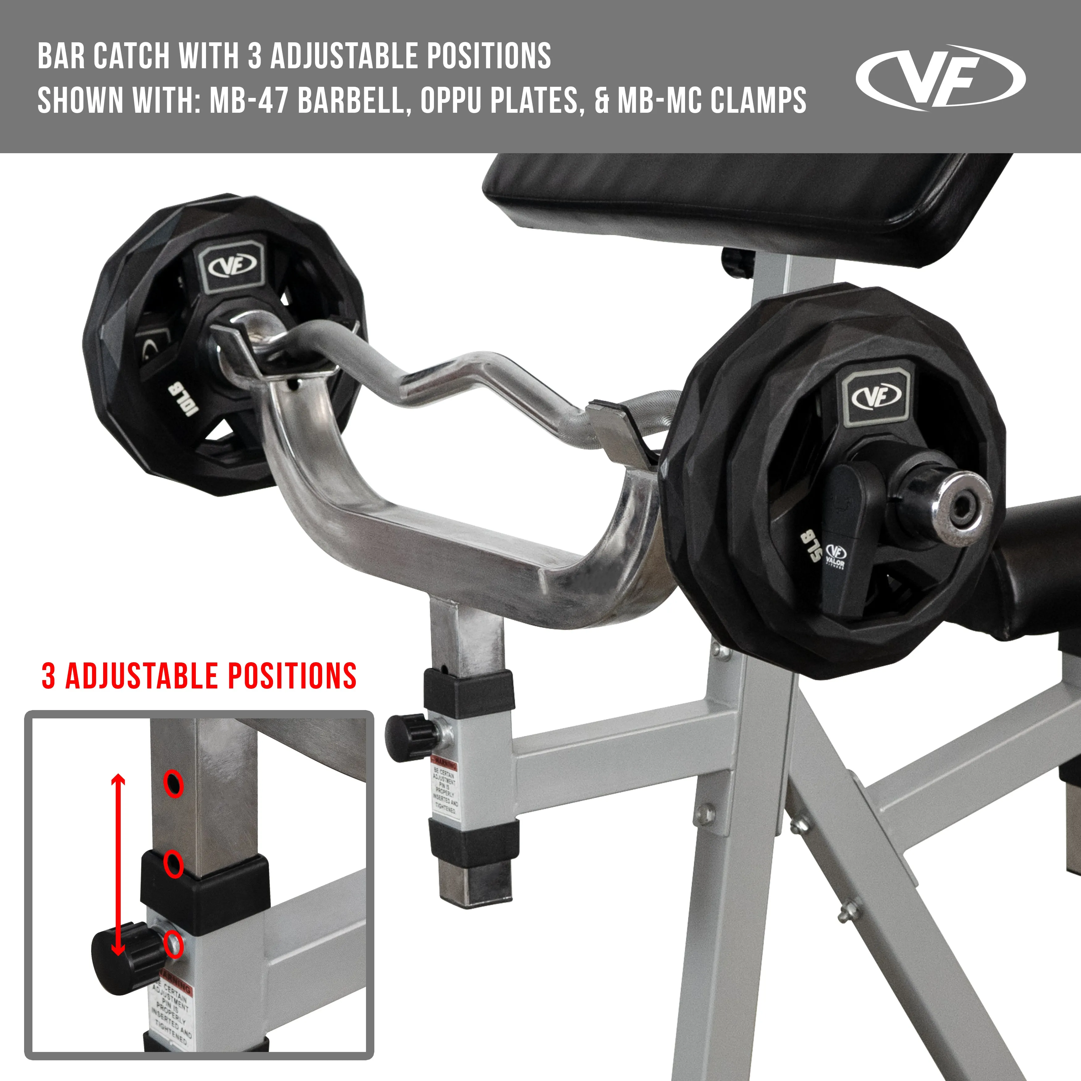 Standing Adjustable Arm Preacher Curl Bench