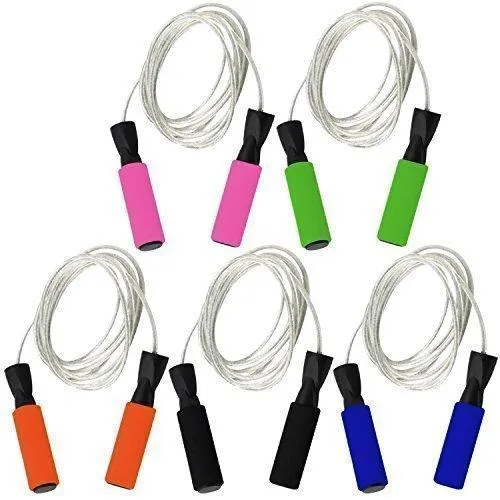 Steel Wire Skipping Rope - Black