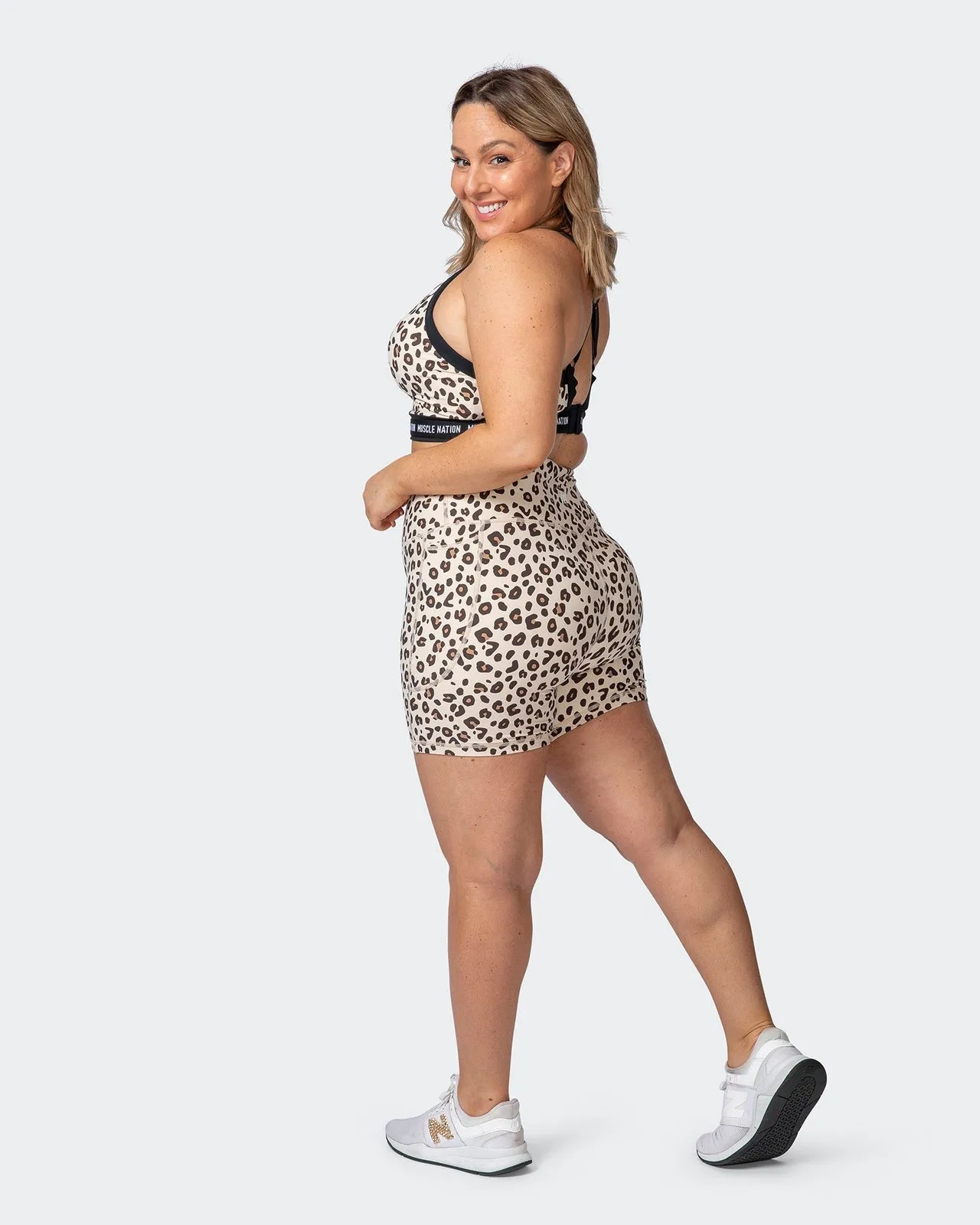 Superior Squat Pocket Bike Shorts - Cheetah Print