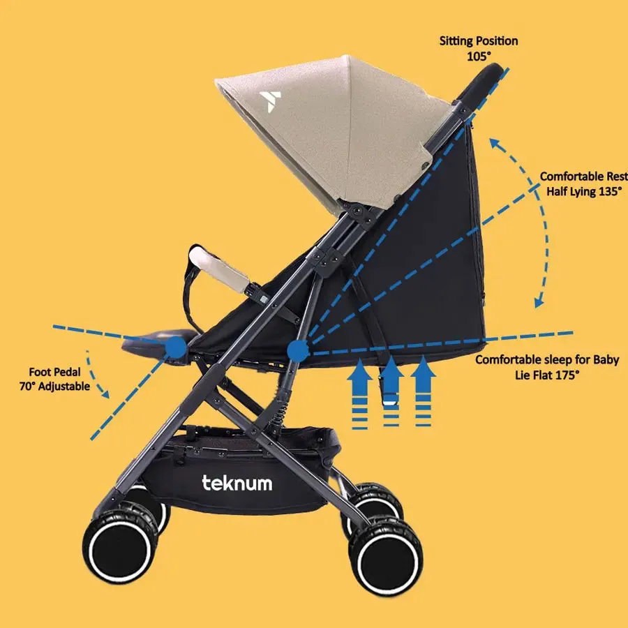 Teknum Yoga Lite Stroller (Ivory)