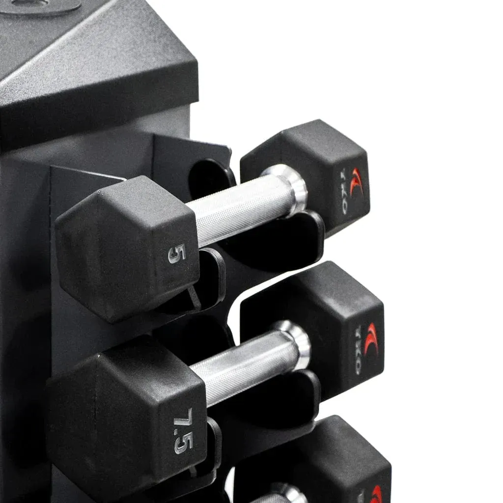 TKO 826VDR8-SM 8 Pair Vertical Dumbbell Rack For Hex Dumbbells