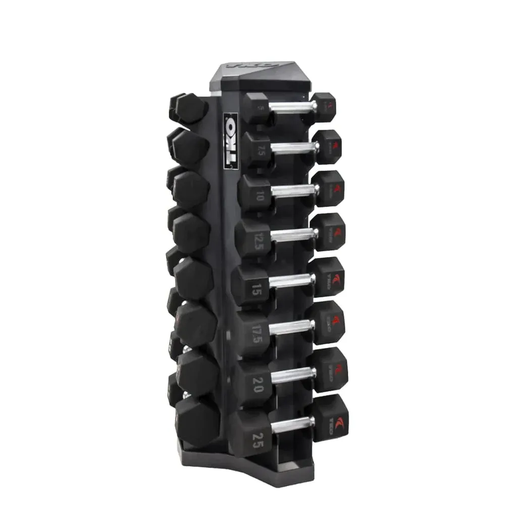 TKO 826VDR8-SM 8 Pair Vertical Dumbbell Rack For Hex Dumbbells