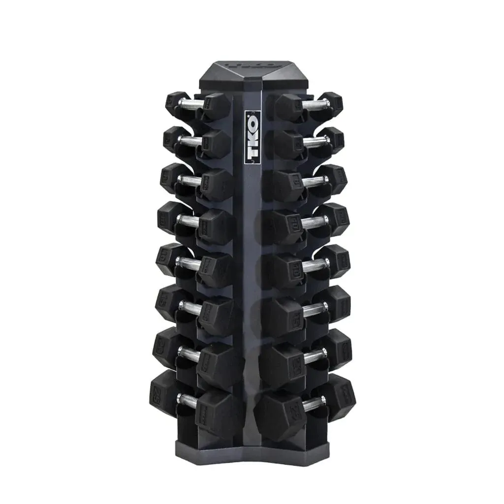 TKO 826VDR8-SM 8 Pair Vertical Dumbbell Rack For Hex Dumbbells