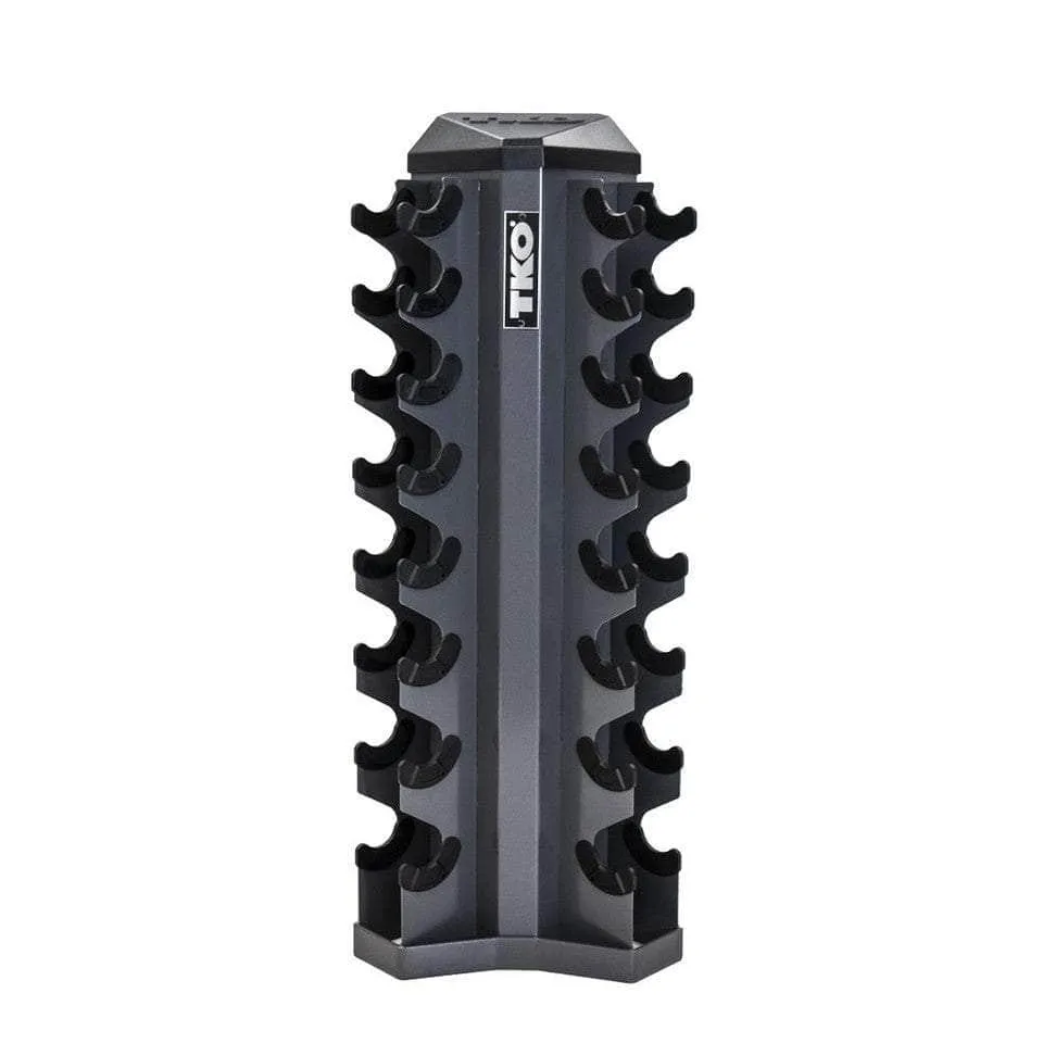 TKO 826VDR8-SM 8 Pair Vertical Dumbbell Rack For Hex Dumbbells