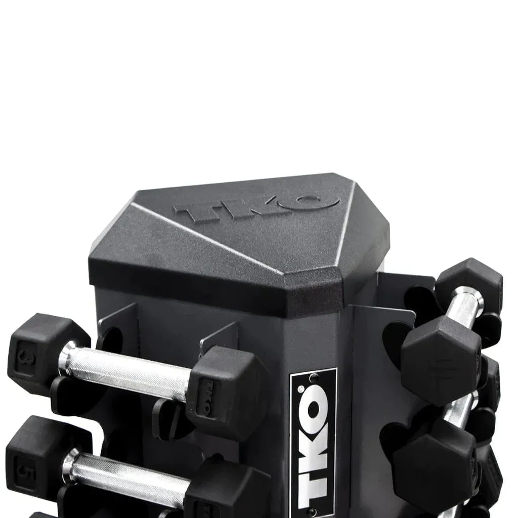 TKO 826VDR8-SM 8 Pair Vertical Dumbbell Rack For Hex Dumbbells