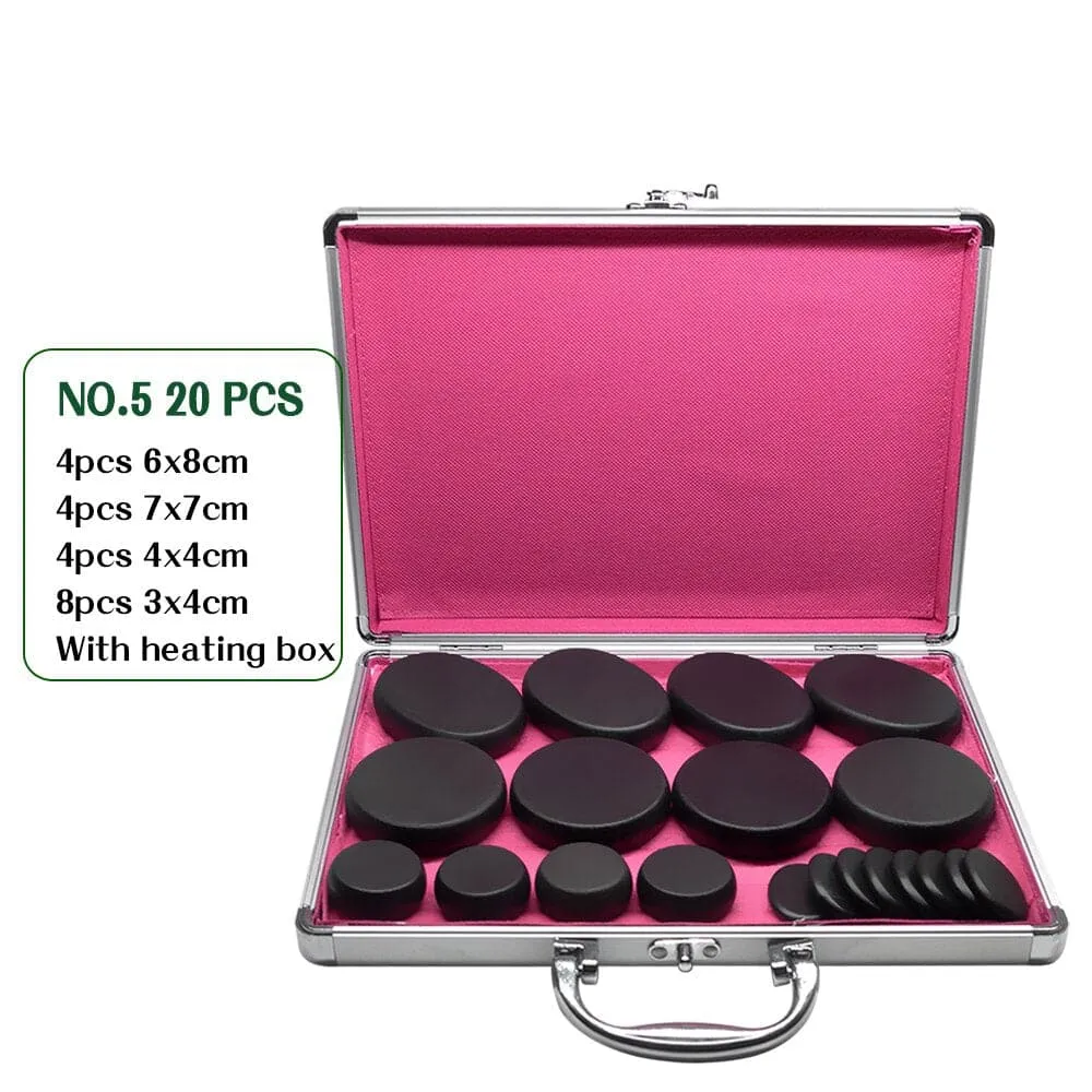 Tontin Hot Stone Massage Set Heater Box Relieve Stress Back Pain