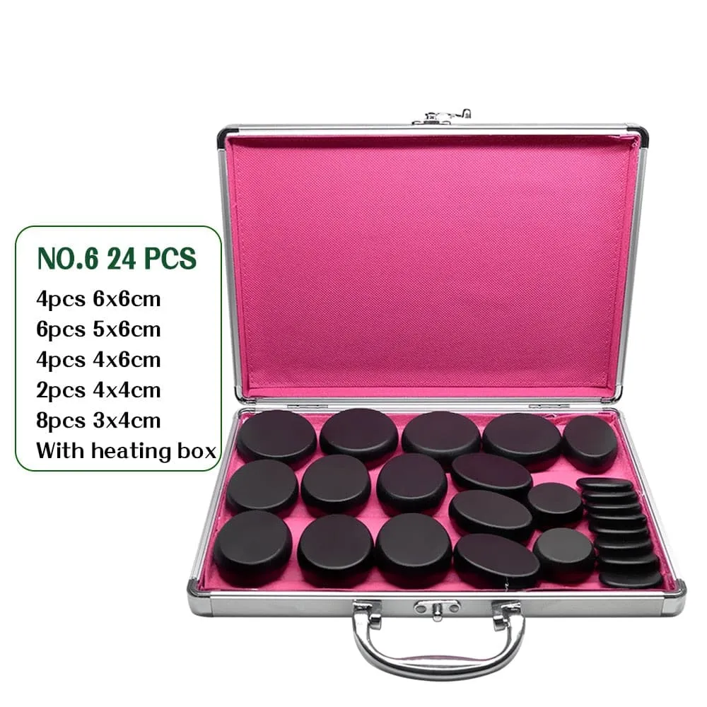 Tontin Hot Stone Massage Set Heater Box Relieve Stress Back Pain