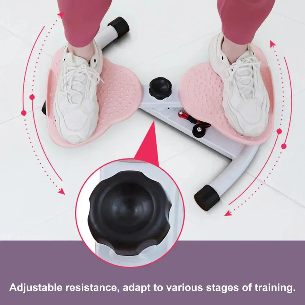 Waist Twister Board for Home  300LB Capacity Ab Workout Machine with Resistance Bands, Quiet Core Training & Anti-Slip Base (Portable)