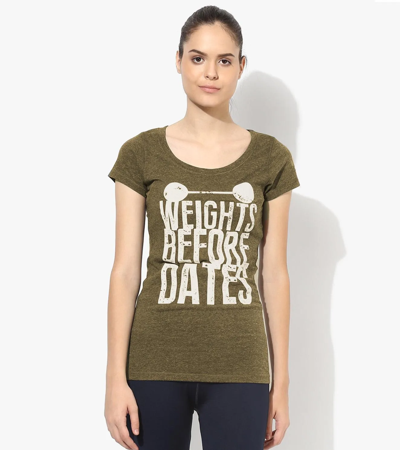 Women's "Weights before Dates" Graphic T-shirt
