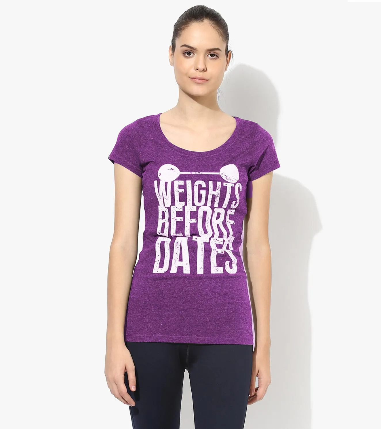 Women's "Weights before Dates" Graphic T-shirt