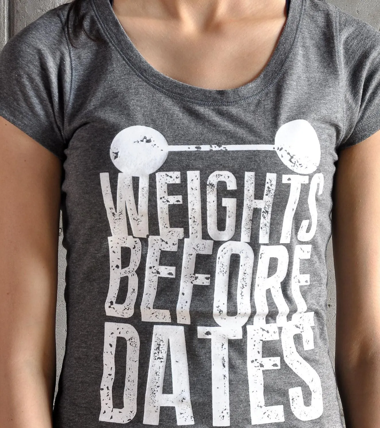 Women's "Weights before Dates" Graphic T-shirt