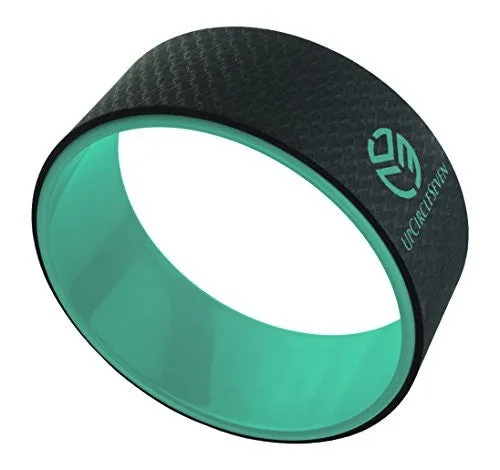 Yoga Wheel - Strongest & Most Comfortable Dharma Yoga Prop Wheel, Perfect Platform For Stretching and Improving Backbends, 12 x 5 Inch Basic, UpCircleSeven