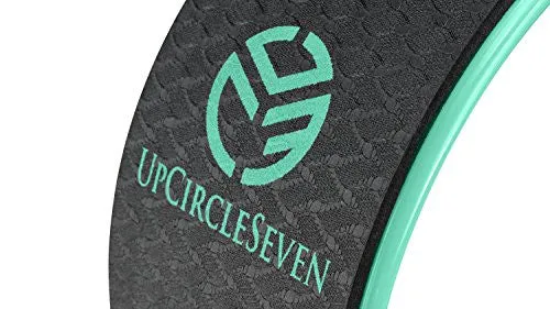Yoga Wheel - Strongest & Most Comfortable Dharma Yoga Prop Wheel, Perfect Platform For Stretching and Improving Backbends, 12 x 5 Inch Basic, UpCircleSeven