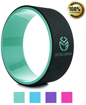 Yoga Wheel - Strongest & Most Comfortable Dharma Yoga Prop Wheel, Perfect Platform For Stretching and Improving Backbends, 12 x 5 Inch Basic, UpCircleSeven