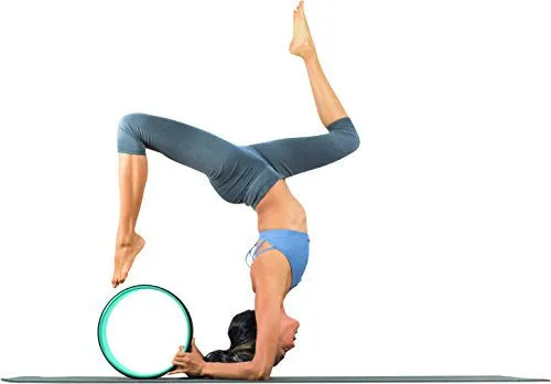 Yoga Wheel - Strongest & Most Comfortable Dharma Yoga Prop Wheel, Perfect Platform For Stretching and Improving Backbends, 12 x 5 Inch Basic, UpCircleSeven