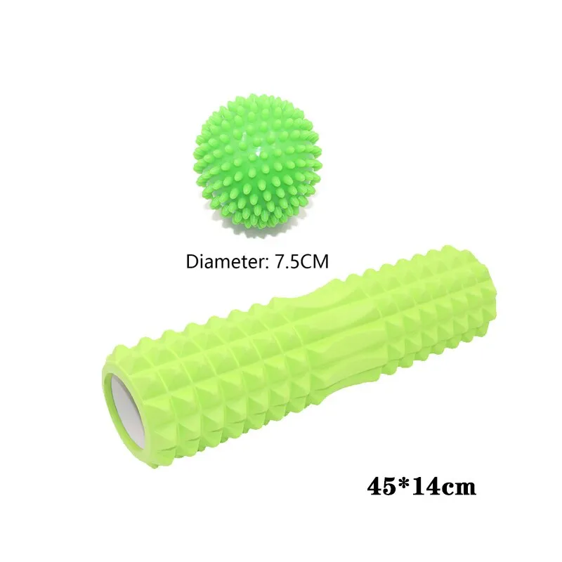 Yoganix 45cm Yoga foam roller muscle massage Block pilates tools Yoga Column fitness foam roller Brick exercise equipment