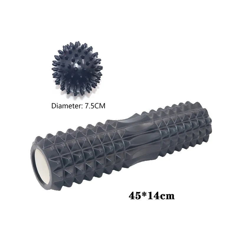 Yoganix 45cm Yoga foam roller muscle massage Block pilates tools Yoga Column fitness foam roller Brick exercise equipment