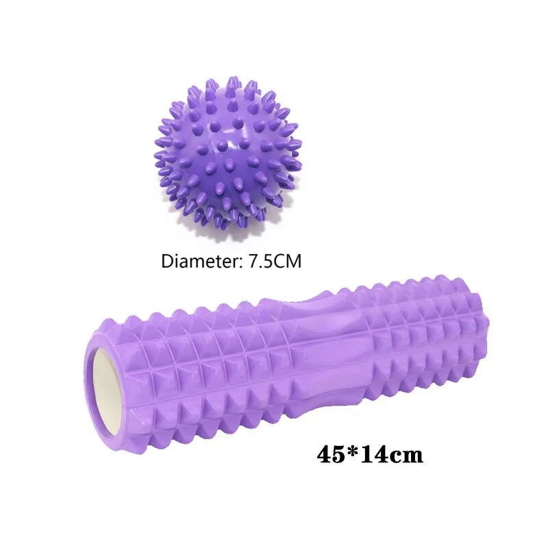 Yoganix 45cm Yoga foam roller muscle massage Block pilates tools Yoga Column fitness foam roller Brick exercise equipment
