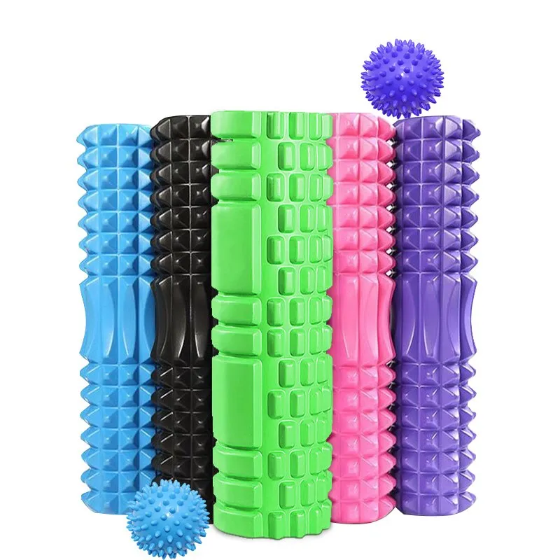 Yoganix 45cm Yoga foam roller muscle massage Block pilates tools Yoga Column fitness foam roller Brick exercise equipment