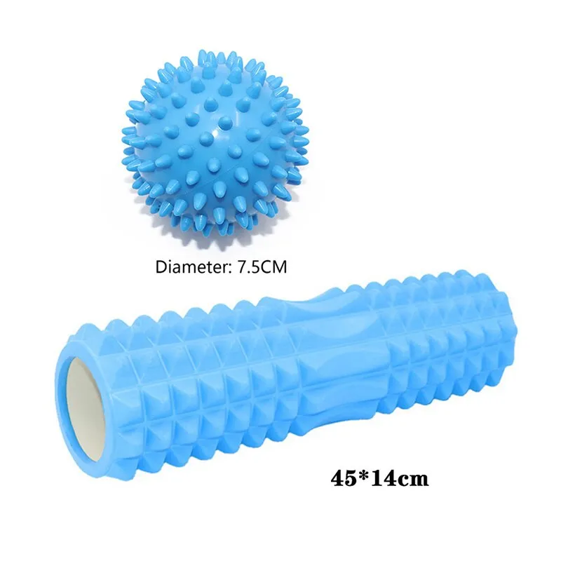 Yoganix 45cm Yoga foam roller muscle massage Block pilates tools Yoga Column fitness foam roller Brick exercise equipment
