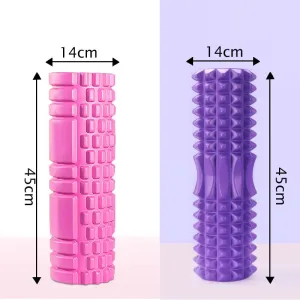 Yoganix 45cm Yoga foam roller muscle massage Block pilates tools Yoga Column fitness foam roller Brick exercise equipment