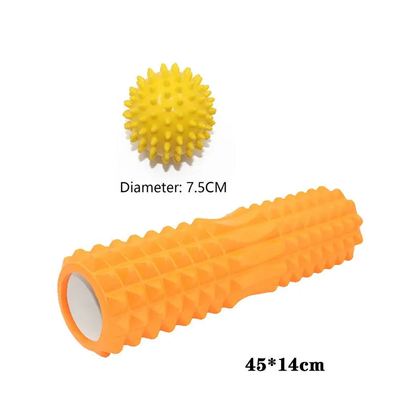 Yoganix 45cm Yoga foam roller muscle massage Block pilates tools Yoga Column fitness foam roller Brick exercise equipment