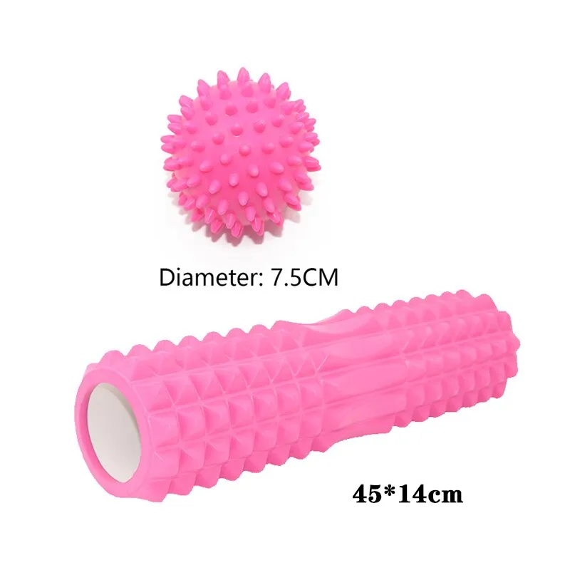 Yoganix 45cm Yoga foam roller muscle massage Block pilates tools Yoga Column fitness foam roller Brick exercise equipment